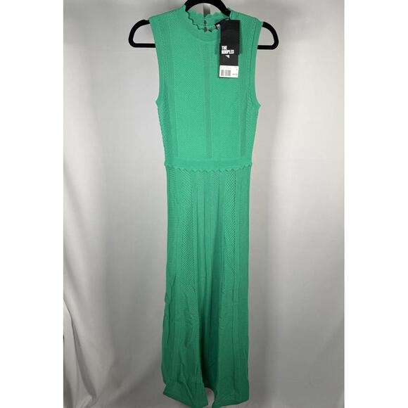 The Kooples Romantic Net Stitch Knit Midi Dress US Small / FR 1 NWT $415 - Picture 3 of 8